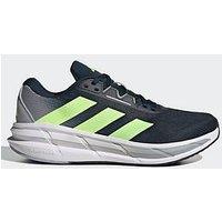 Adidas Mens Running Questar 3 Trainers - Navy - Ink/Hi-Res Yellow/Halo Silver