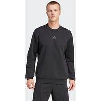 Adidas Mens Training D4T Crew Sweatshirt - Black