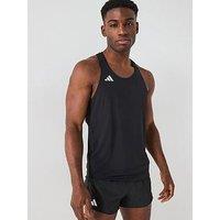 Adidas Mens Running Adizero Tank - Black