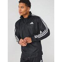 Adidas Mens Train Essentials 3 Stripe Track Top - Black