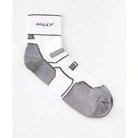 Hilly Twin Skin Anklet Med Running Sock - White/Grey Marl