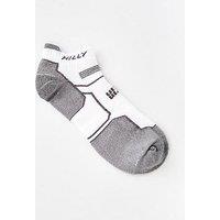 Hilly Twin Skin Socklet Med Running Sock - White/Grey Marl