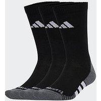 Adidas Unisex Training Cushioned Crew Socks 3 Pack - Black/White