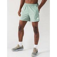 Adidas Mens Running Own The Run 7 Inch Shorts - Silver Green