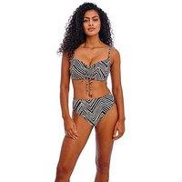 Freya Fiji Falls Underwired Bralette Bikini Top - Black/White