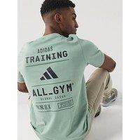 Adidas Men'S Training Graphic T-Shirt - Silver Green