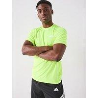 Adidas Men'S Train Essentials Base T-Shirt - Lucid Lemon/White