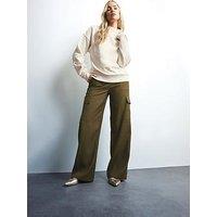 Long Tall Sally Tailored Cargo Trouser 34" - Green