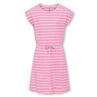 Only Kids Girls Stripe Jersey Dress - Bonbon Stripes