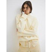 River Island Side Split Jumper - Yellow