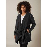 Evans Waterfall Pu Jacket - Black