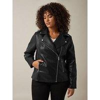 Evans Pu Biker Jacket - Black
