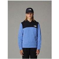 The North Face Girl'S Back Logo Relaxed Hoodie - Blue