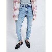 River Island Mom High Rise Sculpt Jeans - Blue