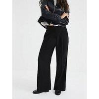 River Island Wide Leg Trouser - Black