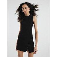 River Island Sleeveless Tailored Blazer Dress - Black