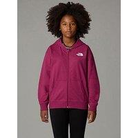 The North Face Girl'S Full-Zip Oversize Light Hoodie - Red