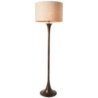 Very Home Turned Wooden Floor Lamp - Walnut