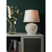 Very Home White Flakestone Table Lamp