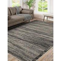 Very Home Freya Border Rug - Charcoal