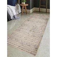 Freya Patterned Grey Runner 80X200Cm