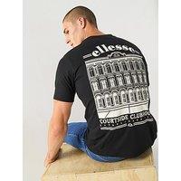 Ellesse Mens Courtside Club T-Shirt - Black