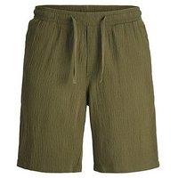 Jack & Jones Junior Boys Crinkle Co-Ord Shorts - Khaki