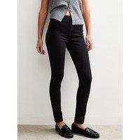 New Look Mid Rise Skinny Jeans - Washed Black