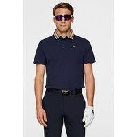 J Lindeberg Mens Golf Bjorn Polo - Blue