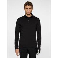 J Lindeberg Mens Golf Tour Tech Midlayer - Black