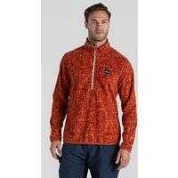 Craghoppers Mens Galdie Half Zip Fleece -Red Beach Print