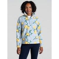 Craghoppers Womens Annjela Half Zip Fleece -Nimbus Lemon Print - Blue