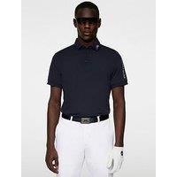 J Lindeberg Mens Golf Tour Tech Reg Fit Polo - Navy