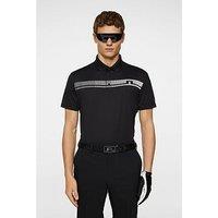 J Lindeberg Mens Golf Klas Polo - Black