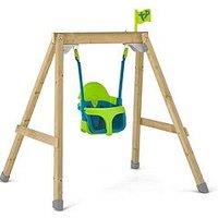 Tp Forest Acorn Growable Wooden Swing Set With Quadpod