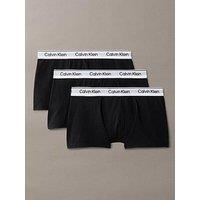 Calvin Klein Boys 3 Pack Modern Cotton Trunk - Black