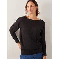 Monsoon Bria Batwing Jumper - Black