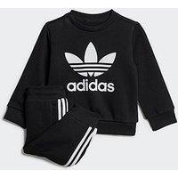 Adidas Originals Infant Unisex Crew Tracksuit - Black