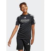 Adidas Sportswear Junior Boys House Of Tiro T-Shirt - Black