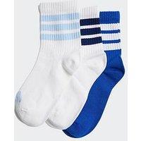 Adidas Sportswear Junior Boys Ribbed Socks 3 Pairs - White