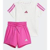 Adidas Sportswear Infant Unisex Essentials Tee Set Kids - White