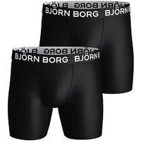 Bjorn Borg 2 Pack Of Sports Microfibre Boxers - Black