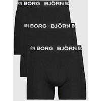 Bjorn Borg Bamboo Cotton Blend Boxer 3 Pack - Black