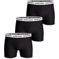 Bjorn Borg 3 Pack Of Cotton Stretch Boxers - Black