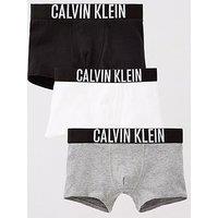 Calvin Klein Boys 3 Pack Intense Power Trunk - Multi