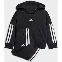 Adidas Sportswear Infant Unisex Essentials Tracksuit - Black