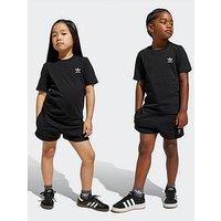 Adidas Originals Kids Unisex Shorts And T-Shirt Set - Black