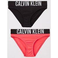 Calvin Klein Girls 2 Pack Intense Power Bikini Briefs - Multi