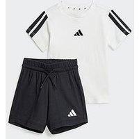 Adidas Sportswear Infant Unisex Essentials Tee Set - White