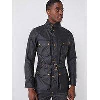 Belstaff Trialmaster Wax Belted Field Jacket - Black